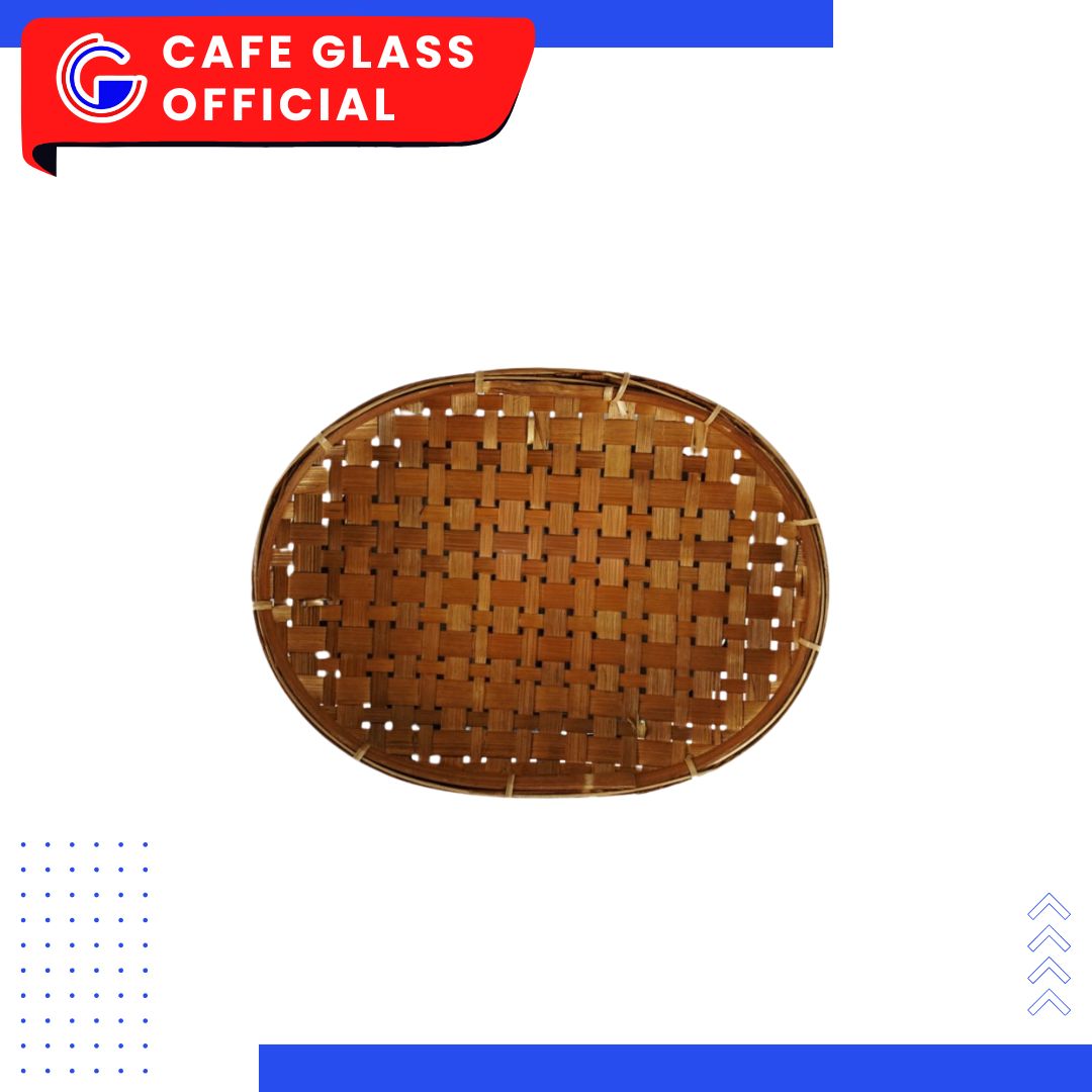 TEMPAT LALAP OVAL KECIL BAMBU